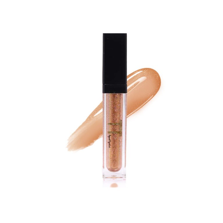 Stardust gold glitter lip topper